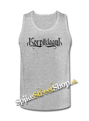 KORPIKLAANI - Logo - Mens Vest Tank Top - šedé