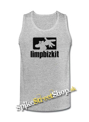 LIMP BIZKIT - Spray Logo - Mens Vest Tank Top - šedé