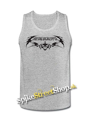 METALOCALYPSE - Mens Vest Tank Top - šedé