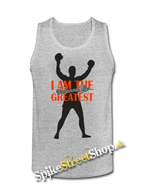 MUHAMMAD ALI - I Am The Greatest - Mens Vest Tank Top - šedé