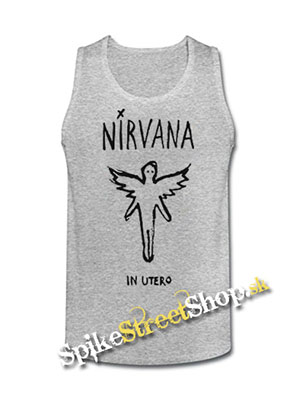 NIRVANA - In Utero - Mens Vest Tank Top - šedé