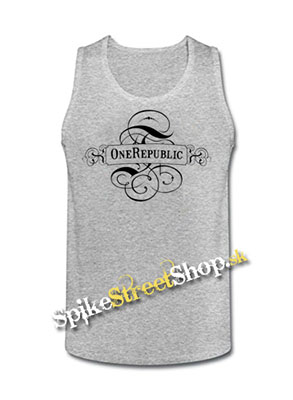 ONE REPUBLIC - Logo - Mens Vest Tank Top - šedé