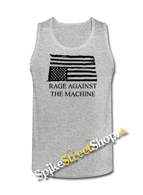 RAGE AGAINST THE MACHINE - Wrecked - Mens Vest Tank Top - šedé
