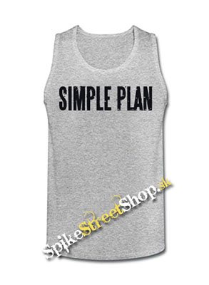 SIMPLE PLAN - Mens Vest Tank Top - šedé