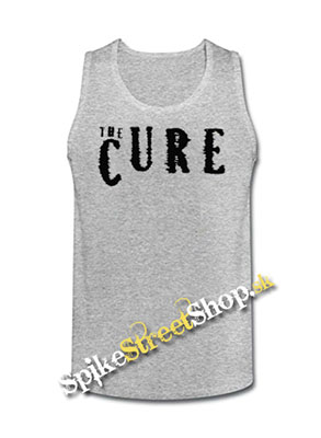 THE CURE - Logo - Mens Vest Tank Top - šedé
