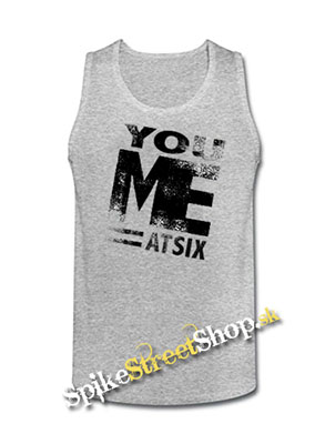 YOU ME AT SIX - Logo 2 - Mens Vest Tank Top - šedé
