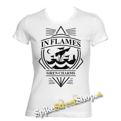 IN FLAMES - Siren Charms - biele dámske tričko