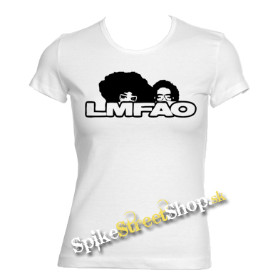 LMFAO - Logo - biele dámske tričko
