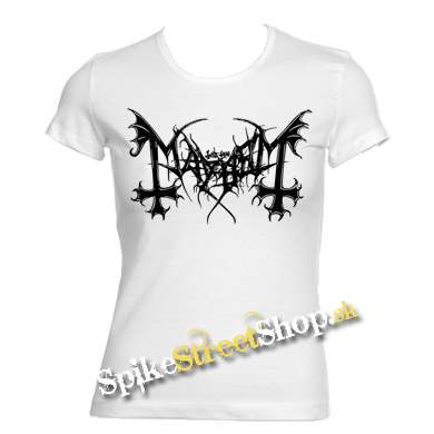 MAYHEM - Logo - biele dámske tričko