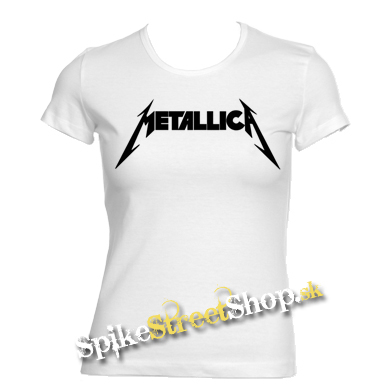 METALLICA - Logo - biele dámske tričko