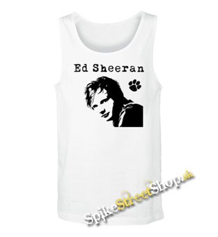 ED SHEERAN - Portrait - Mens Vest Tank Top - biele