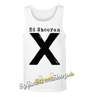 ED SHEERAN - X - Mens Vest Tank Top - biele
