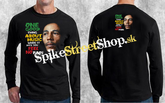 BOB MARLEY - One Good - čierne pánske tričko s dlhými rukávmi