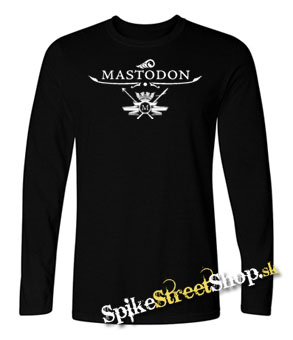 MASTODON - Logo - čierne pánske tričko s dlhými rukávmi