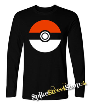POKEMON - Symbol - čierne pánske tričko s dlhými rukávmi