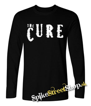THE CURE - Logo - čierne pánske tričko s dlhými rukávmi