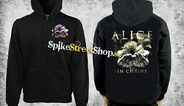 ALICE IN CHAINS - Flower - čierna pánska mikina na zips
