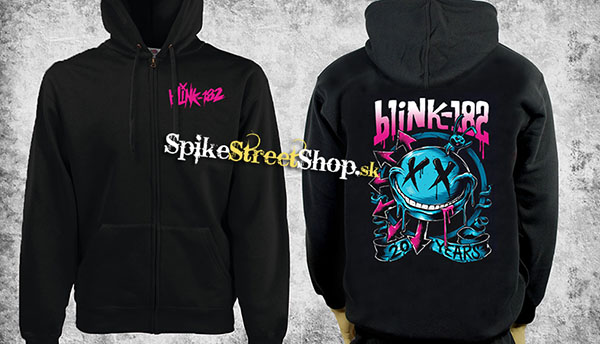 BLINK 182 - 20 Years - čierna pánska mikina na zips