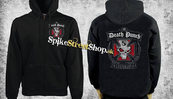 FIVE FINGER DEATH PUNCH - Legionary - čierna pánska mikina na zips