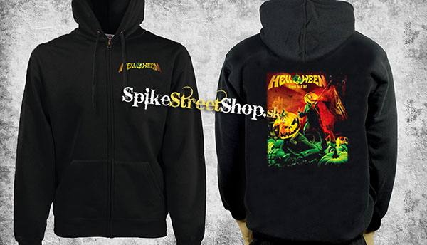 HELLOWEEN - Straight Out Of Hell - čierna pánska mikina na zips