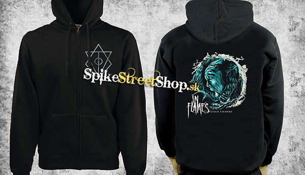 IN FLAMES - Siren Charms - čierna pánska mikina na zips