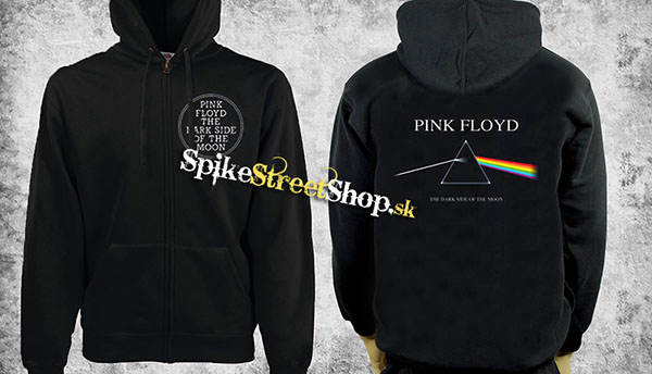 PINK FLOYD - Dark Side - čierna pánska mikina na zips