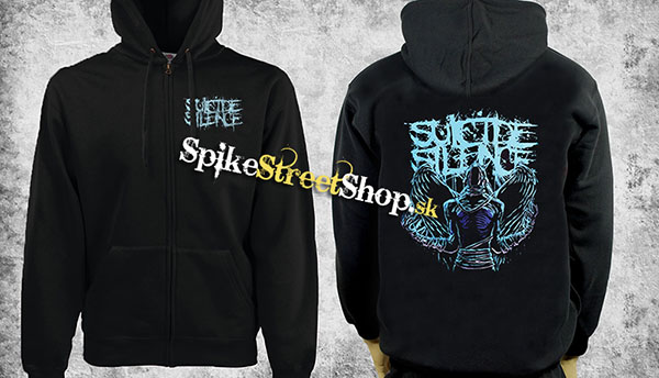 SUICIDE SILENCE - Dark Angel - čierna pánska mikina na zips