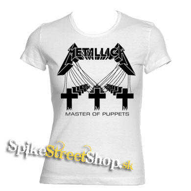 METALLICA - Master Of Puppets - biele dámske tričko