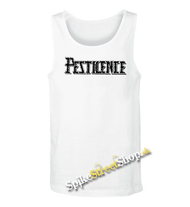 PESTILENCE - Logo - Mens Vest Tank Top - biele