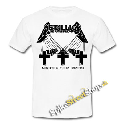 METALLICA - Master Of Puppets - biele pánske tričko