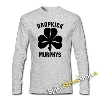 DROPKICK MURPHYS - Logo - šedé pánske tričko s dlhými rukávmi