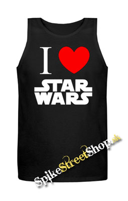 I LOVE STAR WARS - Mens Vest Tank Top - čierne