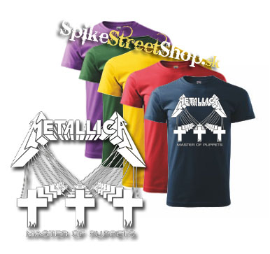 METALLICA - Master Of Puppets - farebné pánske tričko