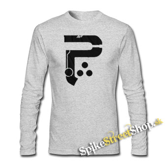 PERIPHERY - Logo - šedé pánske tričko s dlhými rukávmi