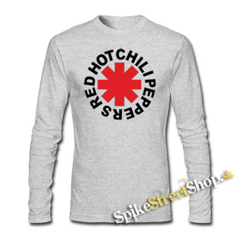 RED HOT CHILLI PEPPERS - šedé pánske tričko s dlhými rukávmi