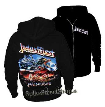 JUDAS PRIEST - Painkiller - čierna pánska mikina na zips