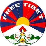 FREE TIBET - odznak
