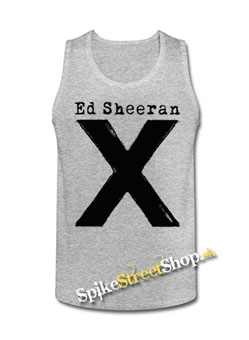 ED SHEERAN - X - Mens Vest Tank Top - šedé