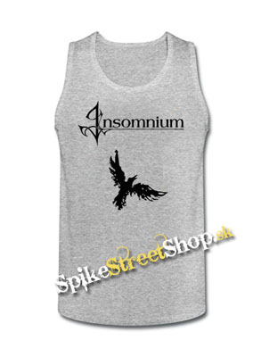 INSOMNIUM - Bird - Mens Vest Tank Top - šedé