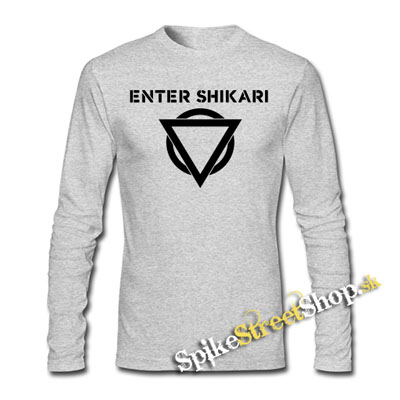 ENTER SHIKARI - Symbol - šedé pánske tričko s dlhými rukávmi