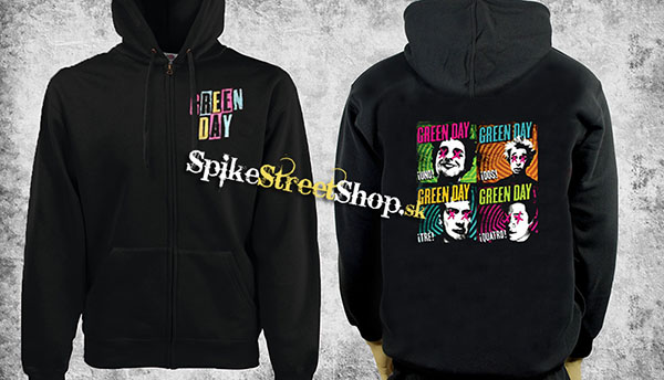 GREEN DAY - Uno - čierna pánska mikina na zips