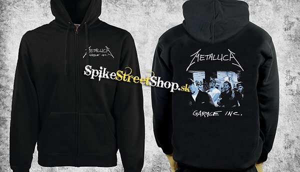 METALLICA - Garage - čierna pánska mikina na zips