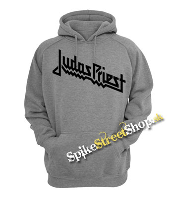 JUDAS PRIEST - Logo - šedá pánska mikina