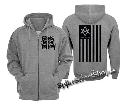 BRING ME THE HORIZON - Antivist - šedá pánska mikina na zips