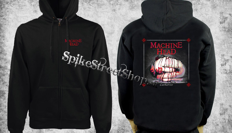 MACHINE HEAD - Catharsis - čierna pánska mikina na zips