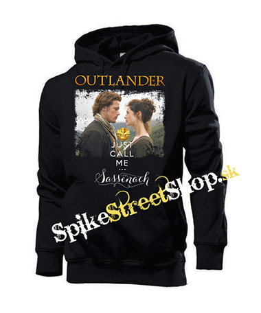 OUTLANDER - Just Call Me Sassenach - čierna pánska mikina 
