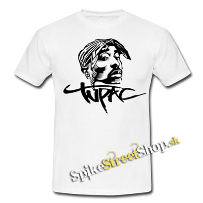 2 PAC - Portrait - biele pánske tričko