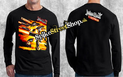 JUDAS PRIEST - Firepower - čierne pánske tričko s dlhými rukávmi