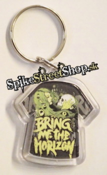 Kľúčenka BRING ME THE HORIZON - Girl Holding Skull (mini tričko) (Výpredaj)
