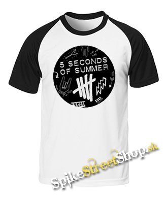 5 SECONDS OF SUMMER - Scribble Logo - dvojfarebné pánske tričko